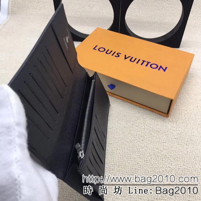 路易威登LV頂級原單 M63294黑LV經典男士錢夾 ZY1039